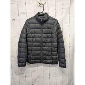 Eddie Bauer Down Puffer Jacket Womens‎ Small Black EB 650 Feather